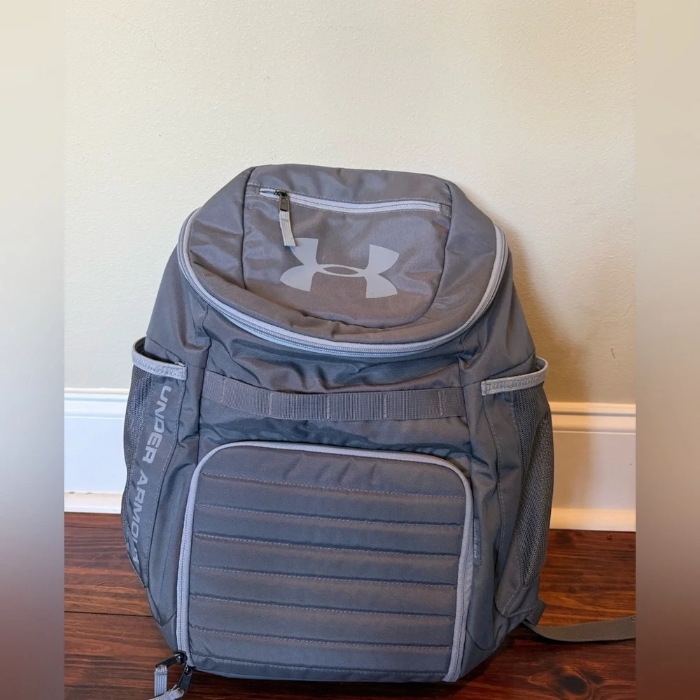 Under Armour Team Undeniable Gray Padded Front Compartment Backpack- 31L